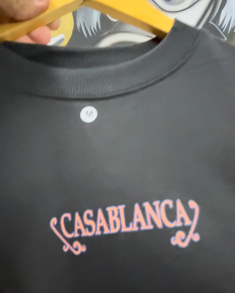 Camiseta Casablanca preta